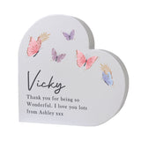 Personalised Butterfly Grey Heart Ornament - Shop Ornaments At Gift Moments - 5