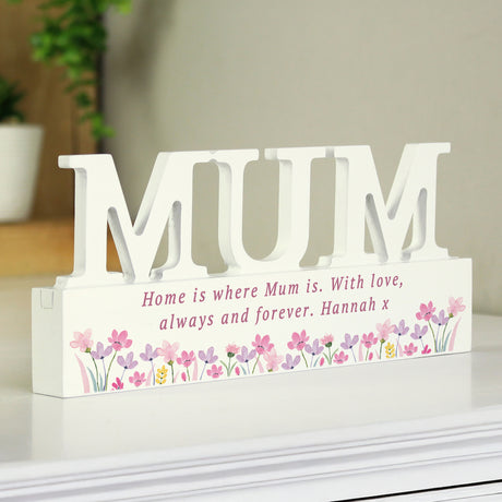 Personalised Floral Wooden Mum Ornament - Shop At Gift Moments - 2