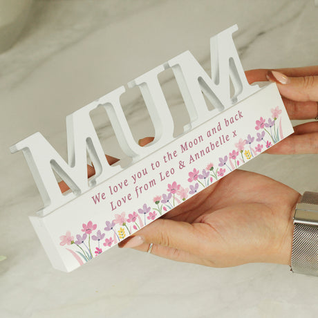Personalised Floral Wooden Mum Ornament - Shop At Gift Moments - 4