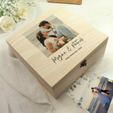 Personalised Photo Upload Wooden Keepsake Box - Shop Keepsake Boxes At Gift Moments - 3