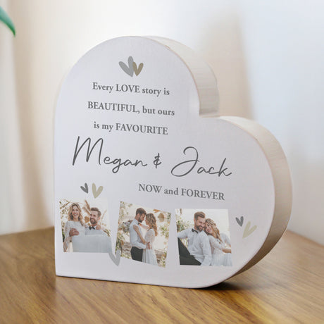 Personalised Photo Upload Grey Heart Ornament - Shop Ornaments At Gift Moments - 1