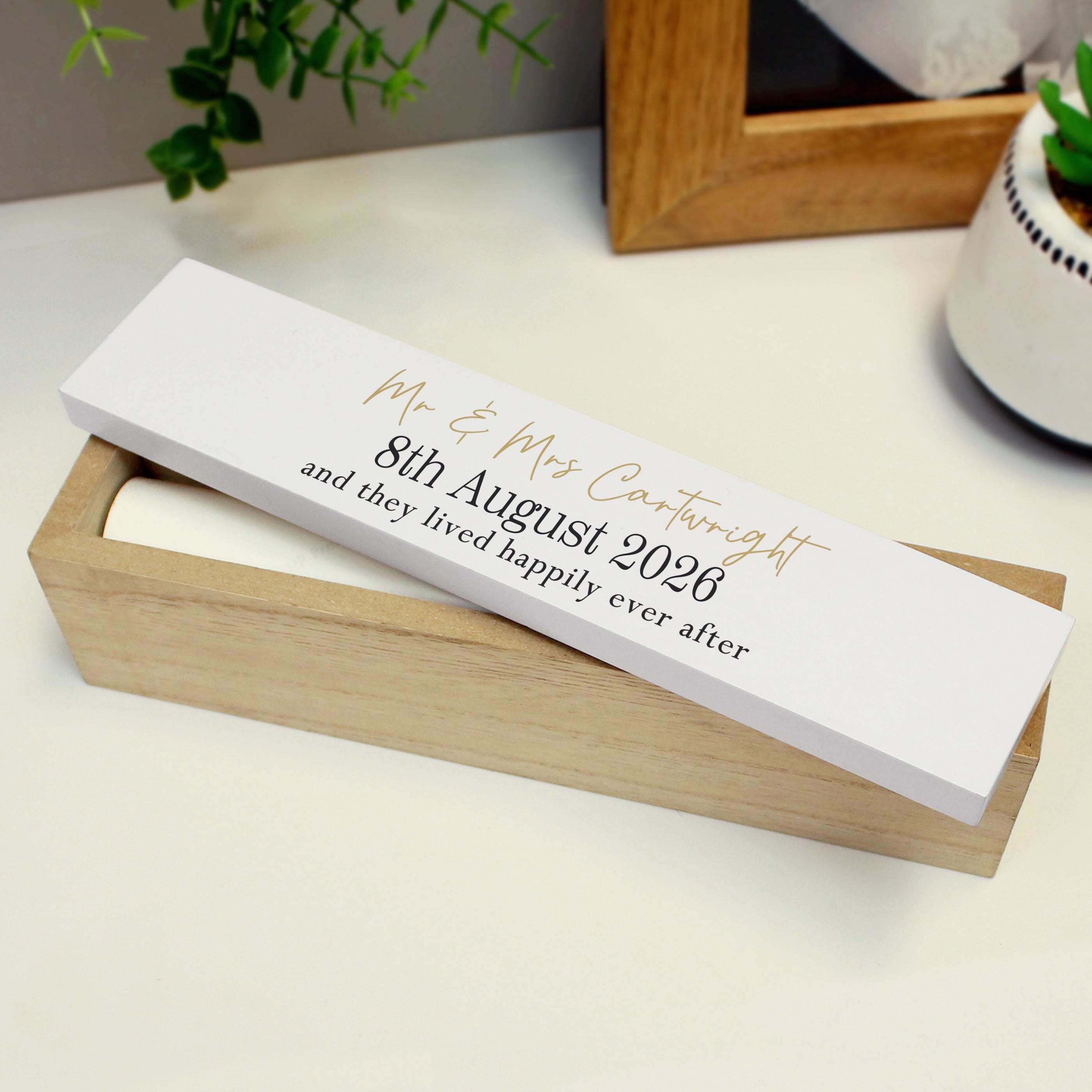 Personalised Black & Gold Free Text Certificate Holder - Shop Certificate Holders At Gift Moments - 2