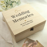Personalised Black & Gold Free Text Wooden Keepsake Box - Shop Keepsake Boxes At Gift Moments - 1