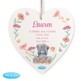 Personalised Me to You Flowery Hanging Heart Ornament - Shop Hanging Decorations At Gift Moments - 5