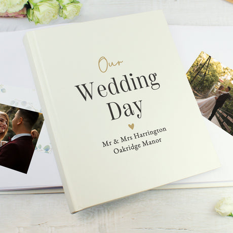 Personalised Black & Gold Free Text Traditional Album - Shop Photo Albums At Gift Moments - 3