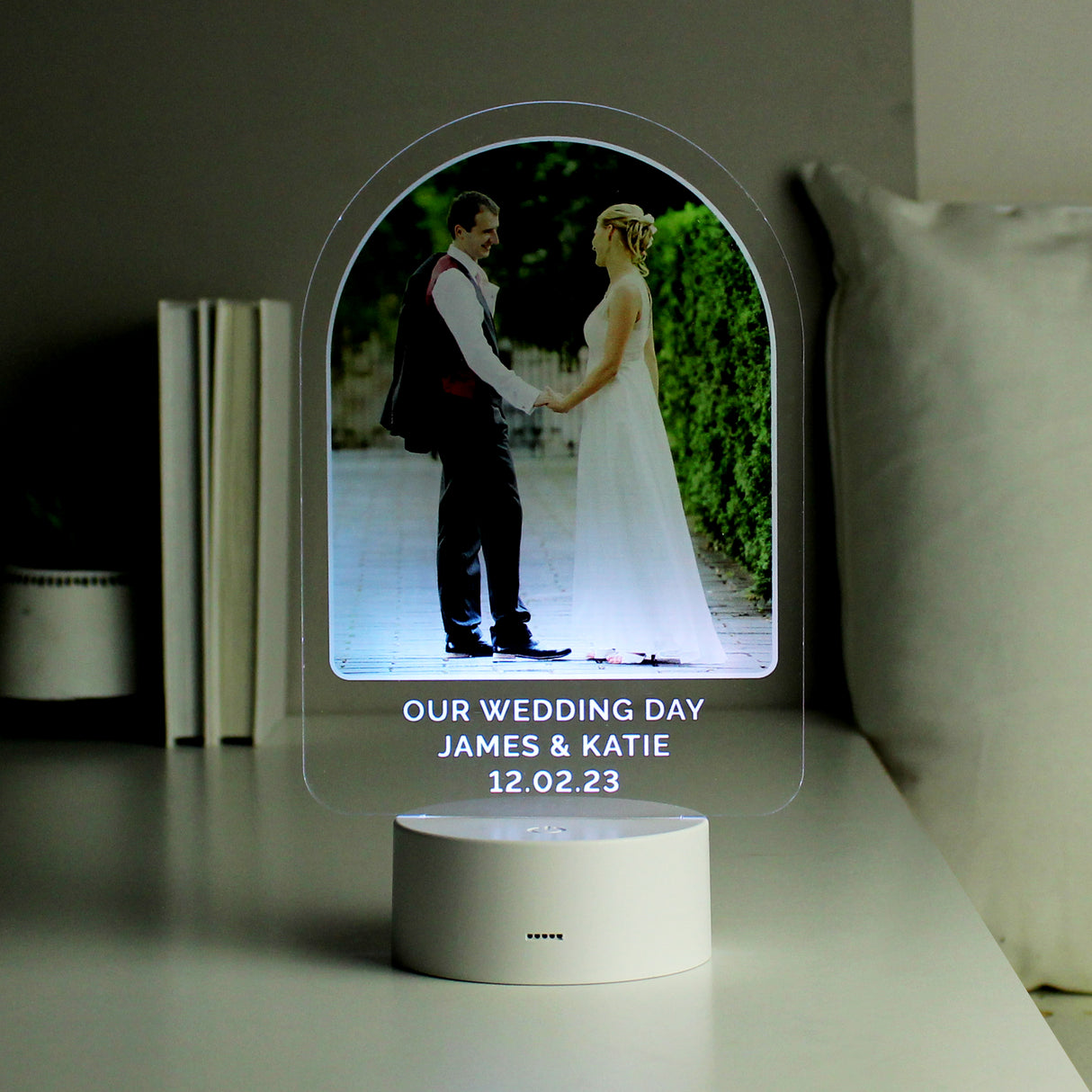 Personalised Free Text & Photo Upload LED Colour Changing Light
