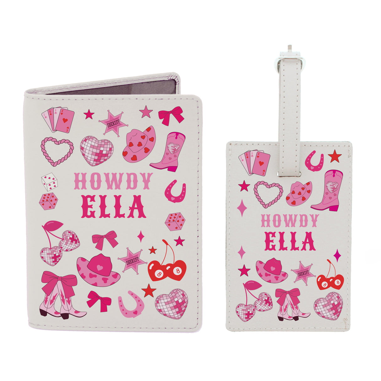 Personalised Cowgirl Passport Holder & Luggage Tag - Shop At Gift Moments - 5