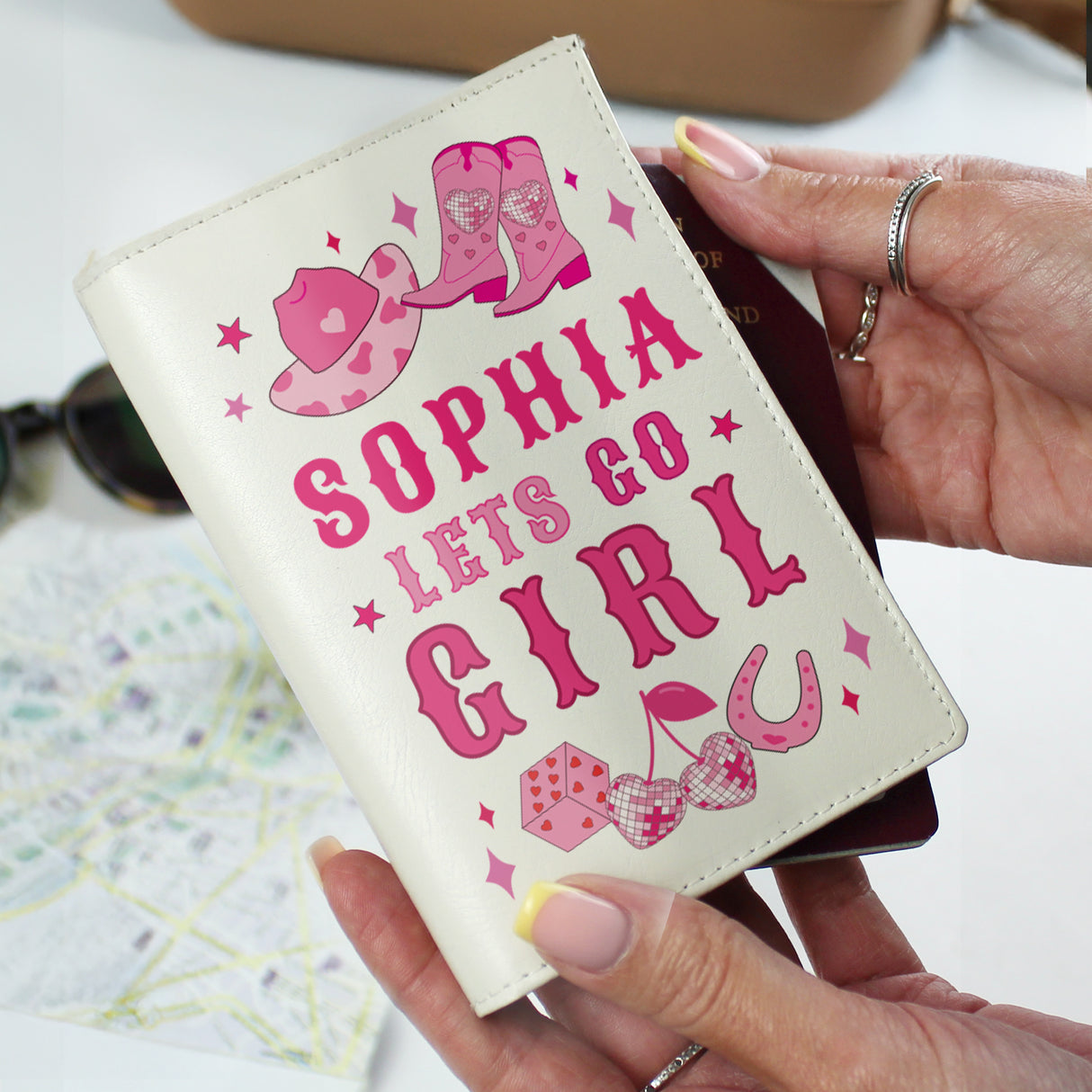 Personalised Cowgirl Luggage Tag & Passport Holder - Shop At Gift Moments - 3