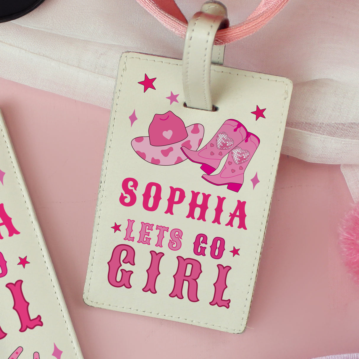 Personalised Cowgirl Luggage Tag & Passport Holder - Shop At Gift Moments - 4
