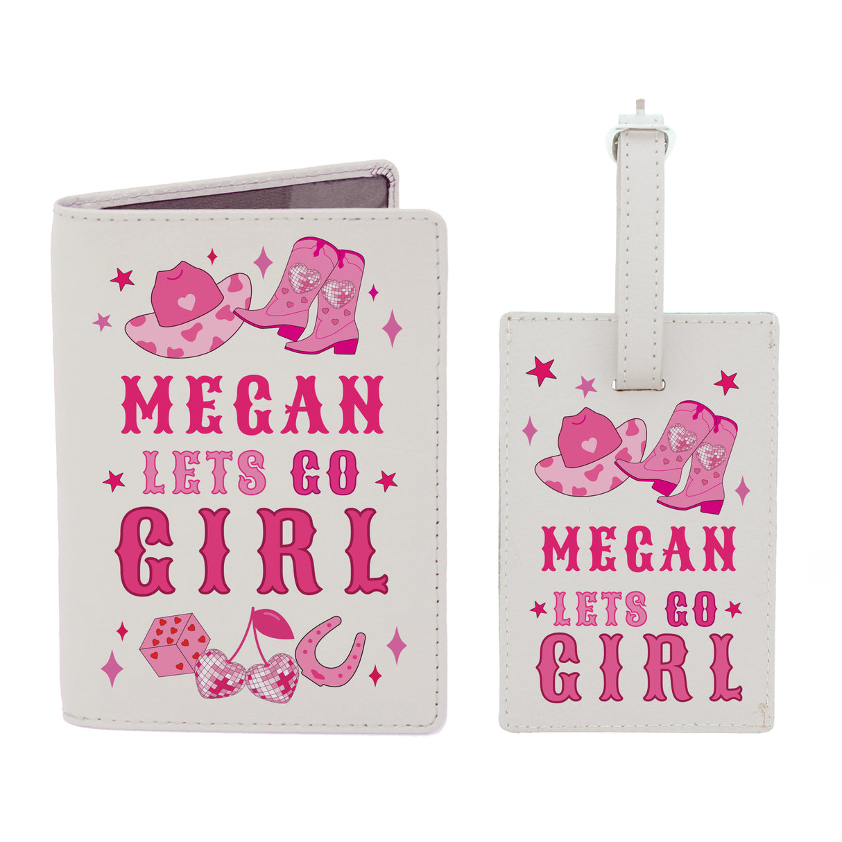 Personalised Cowgirl Luggage Tag & Passport Holder - Shop At Gift Moments - 5