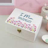 Personalised Floral Wooden Keepsake Box - Shop At Gift Moments - 2