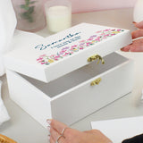 Personalised Floral Wooden Keepsake Box - Shop At Gift Moments - 4