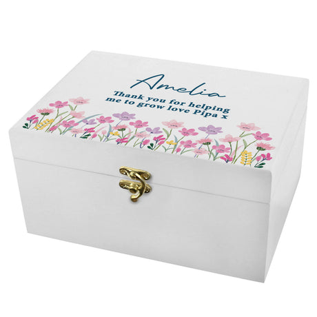 Personalised Floral Wooden Keepsake Box - Shop At Gift Moments - 5