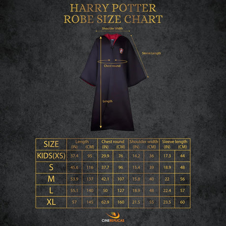 Adults Gryffindor Robe - Shop Clothing At Gift Moments - 9