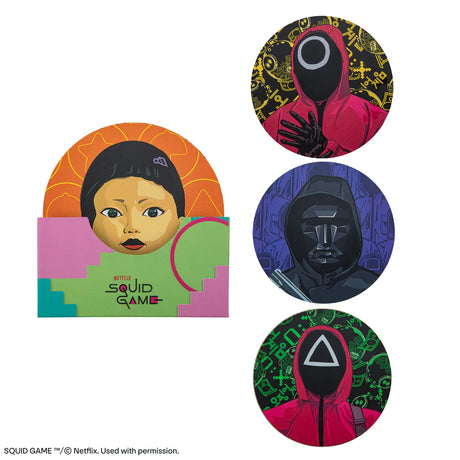 Set of 4 Squid Game Coasters - Shop Coasters At Gift Moments - 7