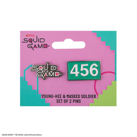 Set of 2 Pins Player 456 & Squid Game - Shop Badges At Gift Moments - 5