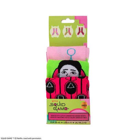 Set of 3 Squid Game Socks - Shop Clothing At Gift Moments - 5