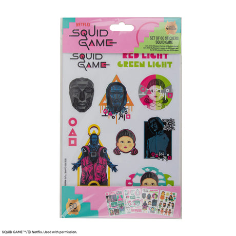 Set of 60 Squid Game Stickers - Shop Stickers At Gift Moments - 5