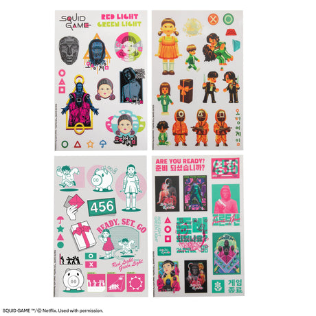 Set of 60 Squid Game Stickers - Shop Stickers At Gift Moments - 4