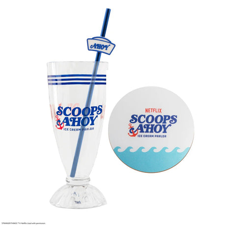 Scoops Ahoy Milkshake Glass Set - Shop Glassware At Gift Moments - 2