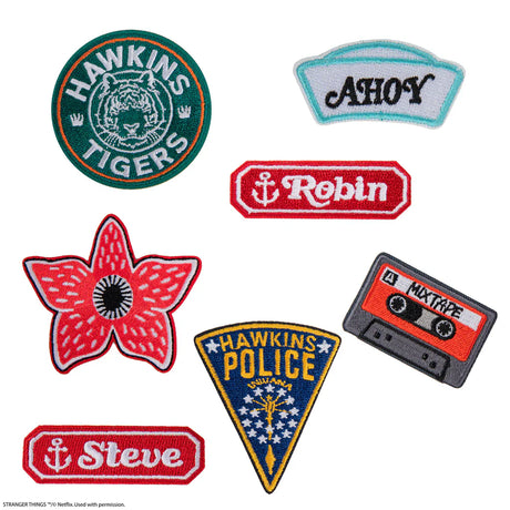Set of 7 Stranger Things Patches - Shop Badges At Gift Moments - 4
