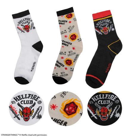 Set of 3 Hellfire Club Socks - Shop Clothing At Gift Moments - 1