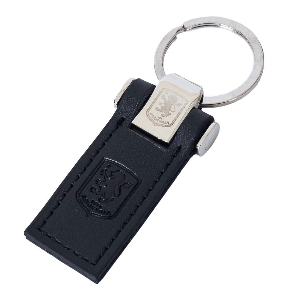 Aston Villa FC Leather Key Fob - Shop Keyrings At Gift Moments - 2