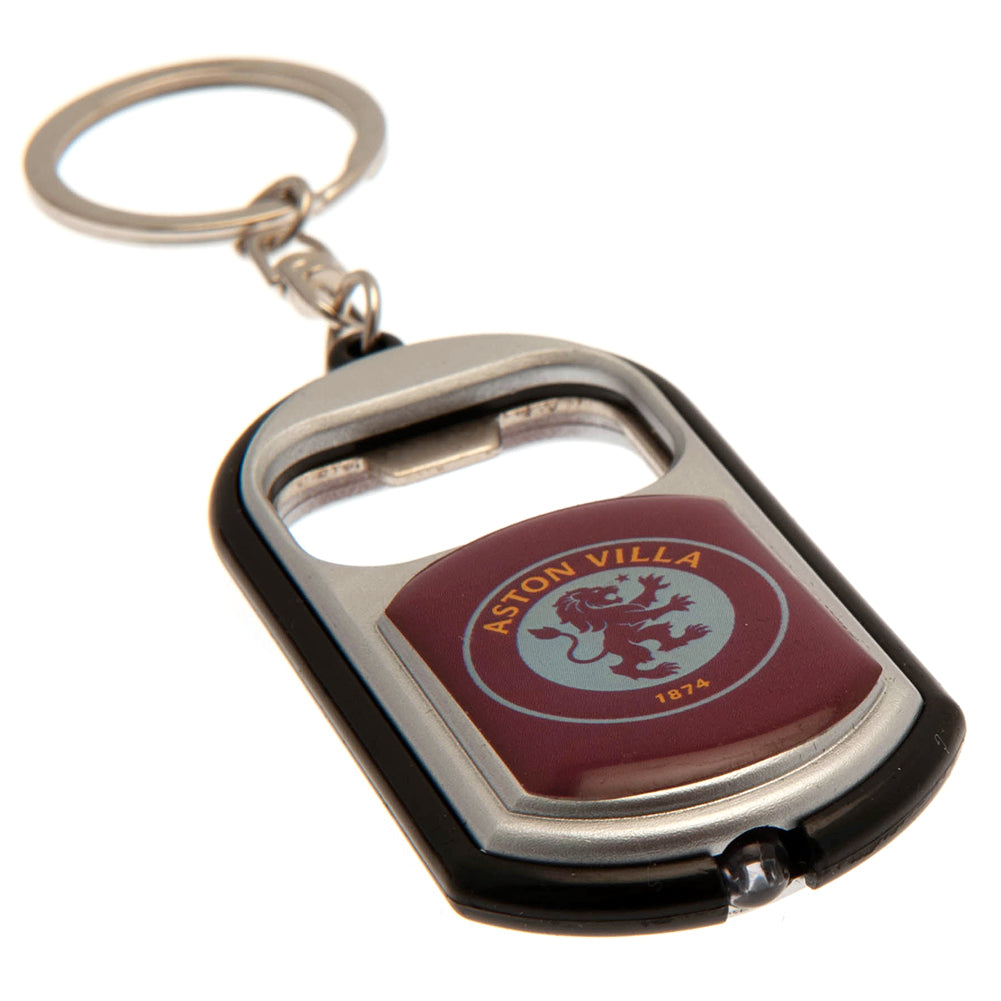 Aston Villa FC Keyring Torch Bottle Opener - Shop Bottle Openers At Gift Moments - 2
