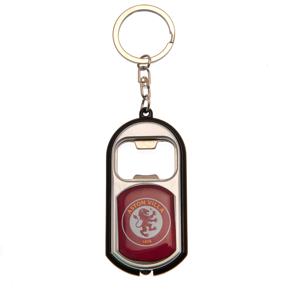 Aston Villa FC Keyring Torch Bottle Opener - Shop Bottle Openers At Gift Moments - 1