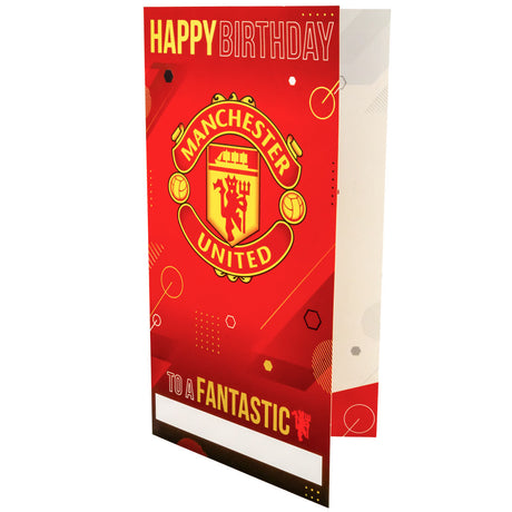 Manchester United FC Personalised Birthday Card