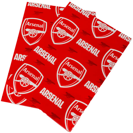 Arsenal FC Text Gift Wrap