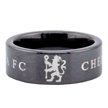 Chelsea FC Black Ceramic Ring Medium