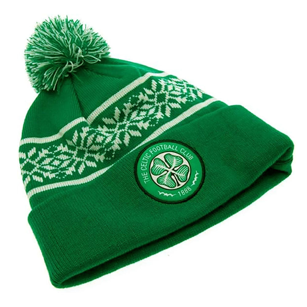 Celtic FC Snowflake Ski Hat - Shop Caps & Hats At Gift Moments - 2