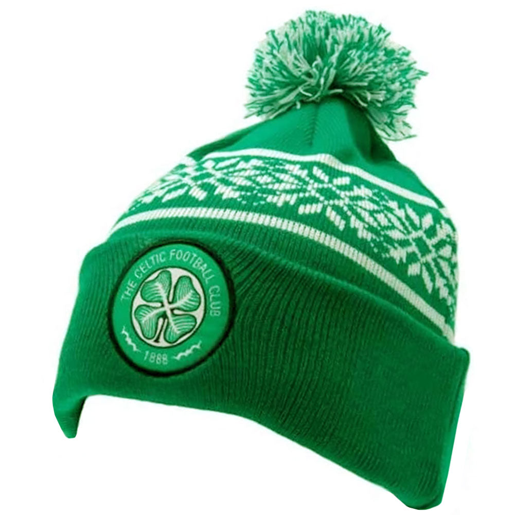 Celtic FC Snowflake Ski Hat - Shop Caps & Hats At Gift Moments - 1
