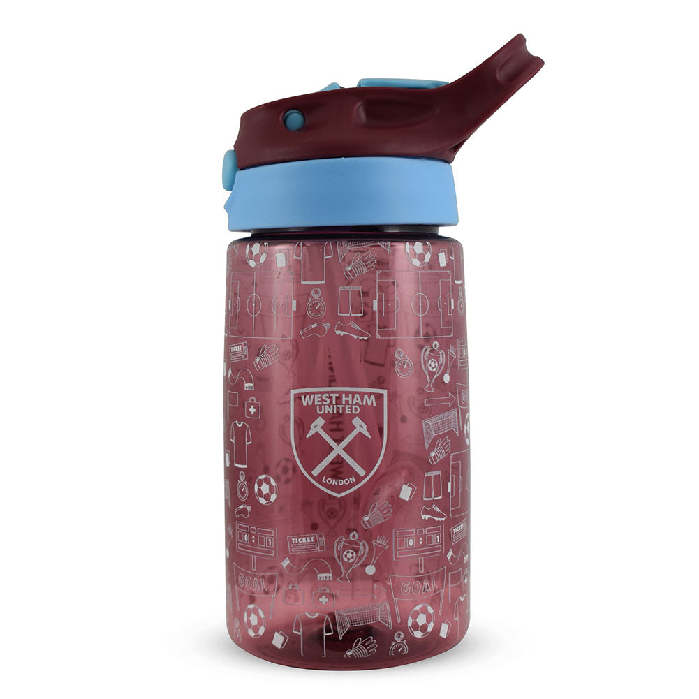 West Ham United FC Junior Water Bottle - Shop Water Bottles At Gift Moments - 1