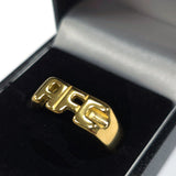 Arsenal FC 18ct Gold Plated on Silver AFC Ring - V - Shop Jewellery At Gift Moments - 1