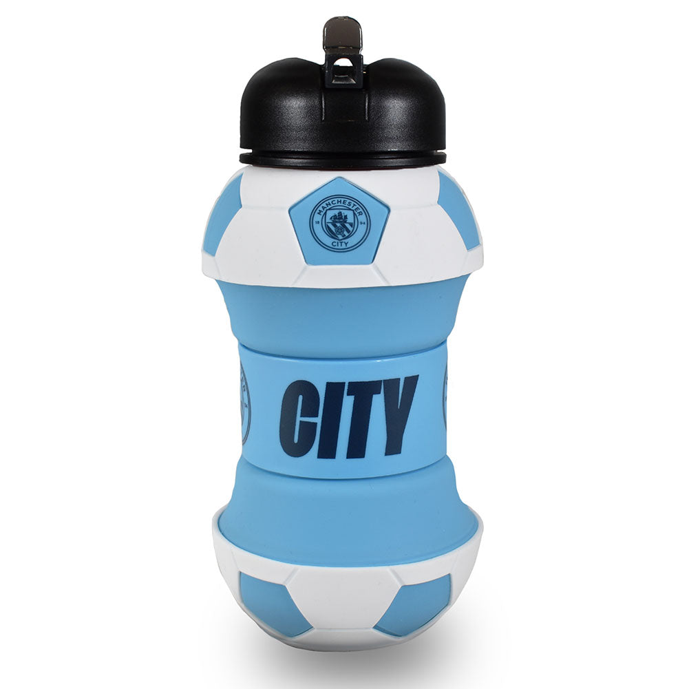 Manchester City FC Collapsible Football Drinks Bottle - Shop Water Bottles At Gift Moments - 2