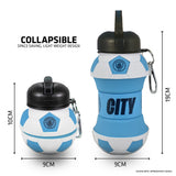 Manchester City FC Collapsible Football Drinks Bottle - Shop Water Bottles At Gift Moments - 4