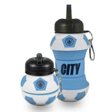 Manchester City FC Collapsible Football Drinks Bottle - Shop Water Bottles At Gift Moments - 1