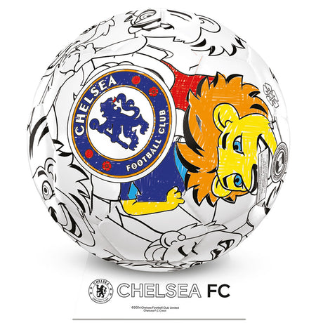 Chelsea FC ’Colour In’ Mini Football Set - Shop Balls At Gift Moments - 2