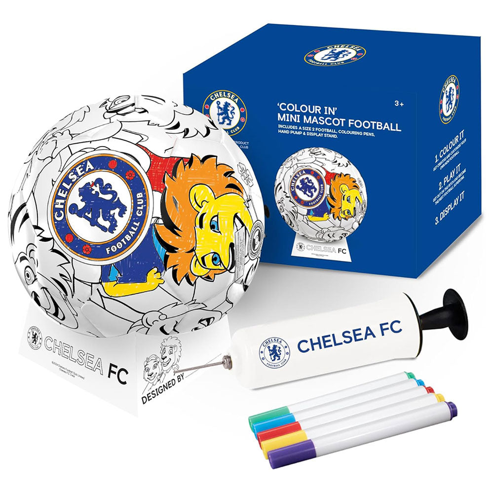 Chelsea FC ’Colour In’ Mini Football Set - Shop Balls At Gift Moments - 1