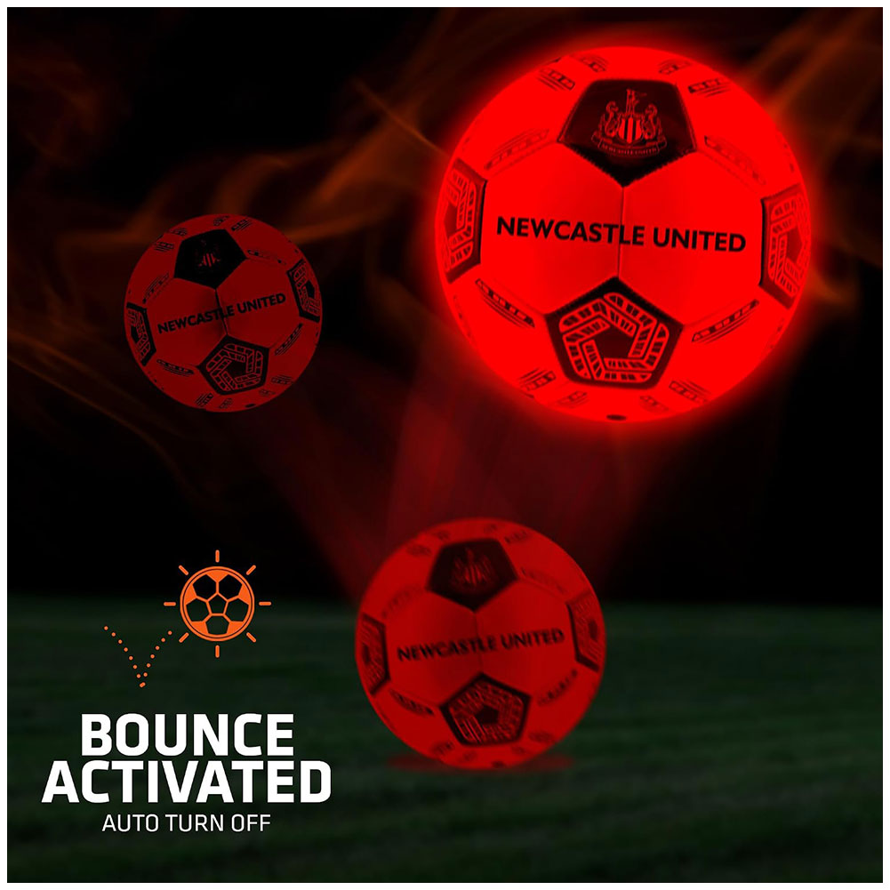 Newcastle United FC LED Glow Football - Shop Balls At Gift Moments - 7