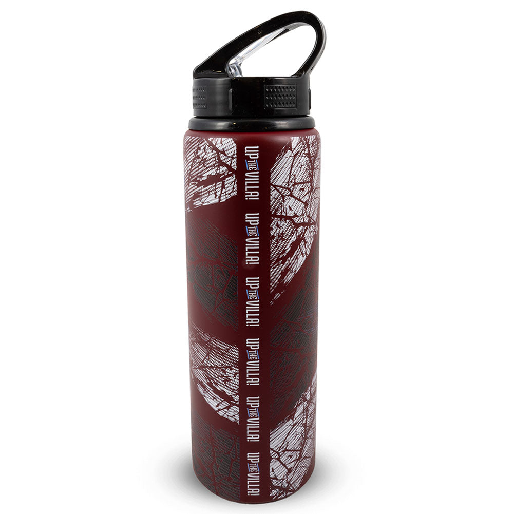 Aston Villa FC HD Printed Aluminium Drinks Bottle - Shop Water Bottles At Gift Moments - 2