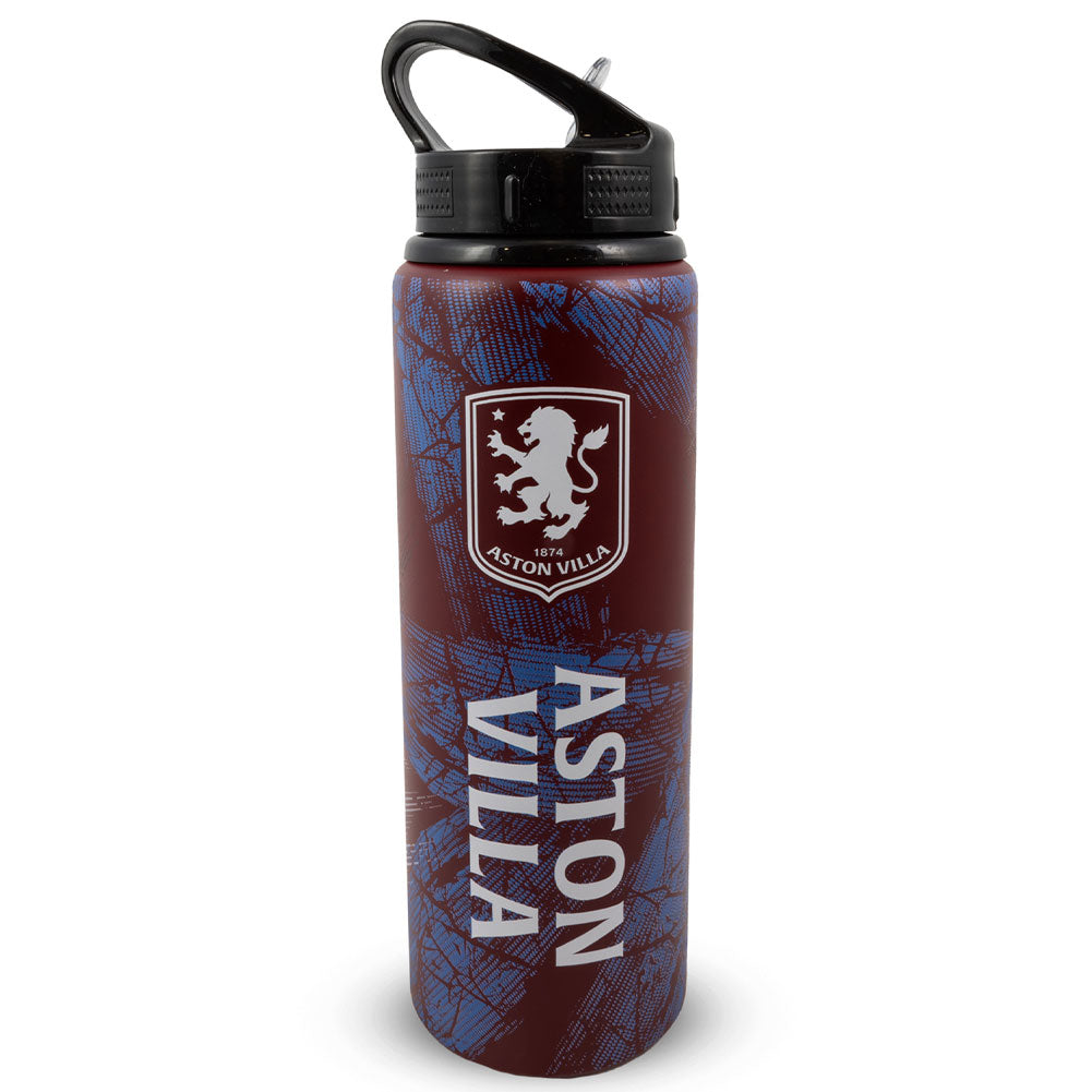 Aston Villa FC HD Printed Aluminium Drinks Bottle - Shop Water Bottles At Gift Moments - 1