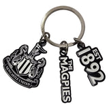 Newcastle United FC 3 Charm Keyring - Shop Keyrings At Gift Moments - 1