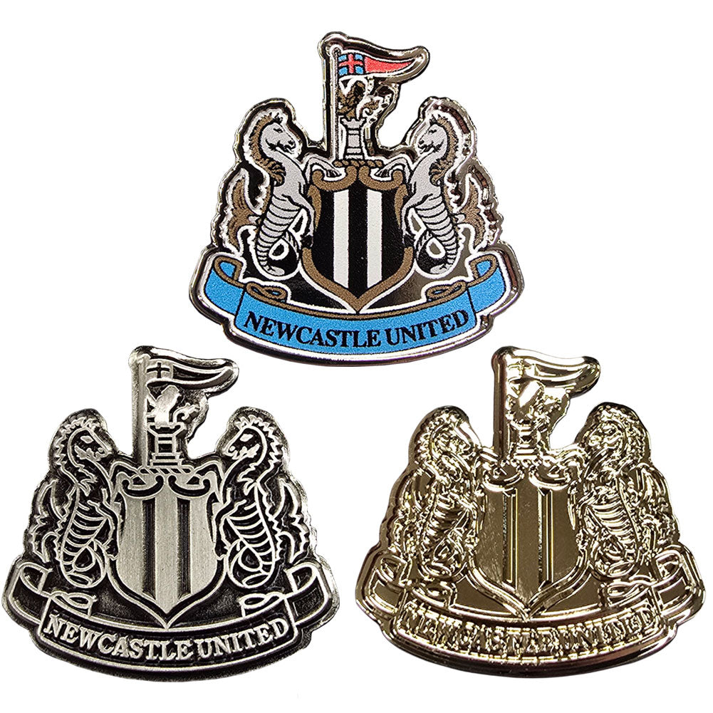 Newcastle United FC 3pc Crest Badge Set - Shop Badges At Gift Moments - 1