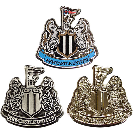 Newcastle United FC 3pc Crest Badge Set - Shop Badges At Gift Moments - 1