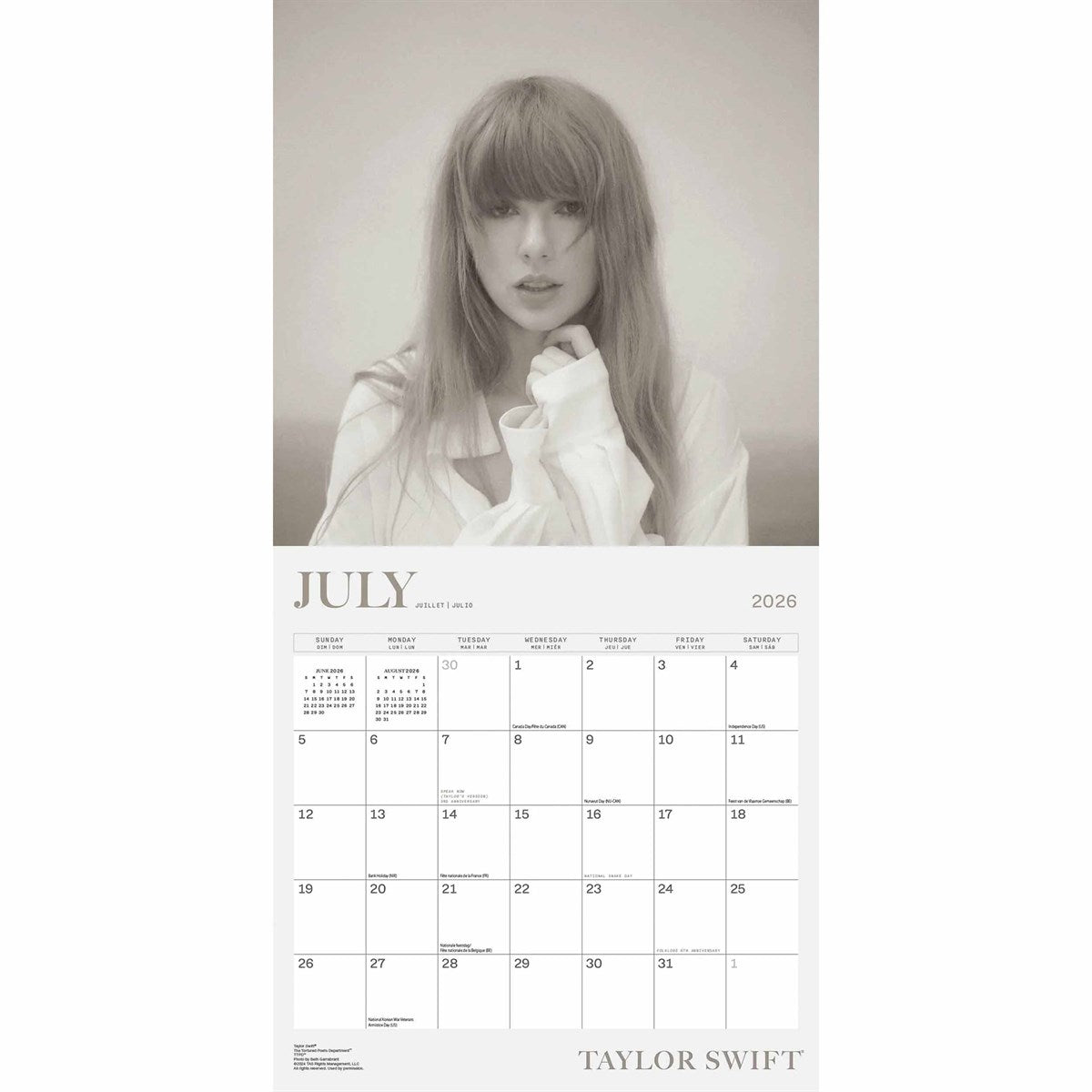 Taylor Swift Square Calendar 2026