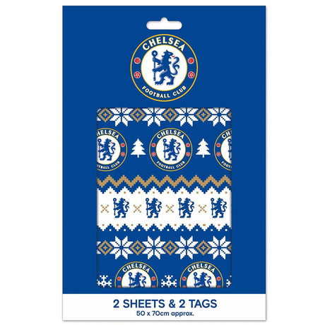 Chelsea FC Christmas Gift Wrap - Shop Gift Wrap & Bags At Gift Moments - 3