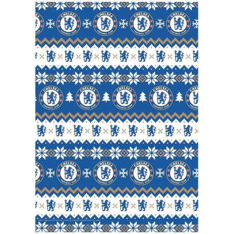 Chelsea FC Christmas Gift Wrap - Shop Gift Wrap & Bags At Gift Moments - 1